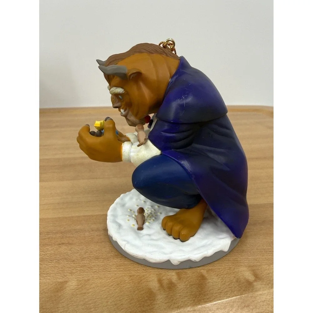 (2) Disney's Christmas Magic Ornaments Made by Grolier Beauty‎ (Belle) & Beast